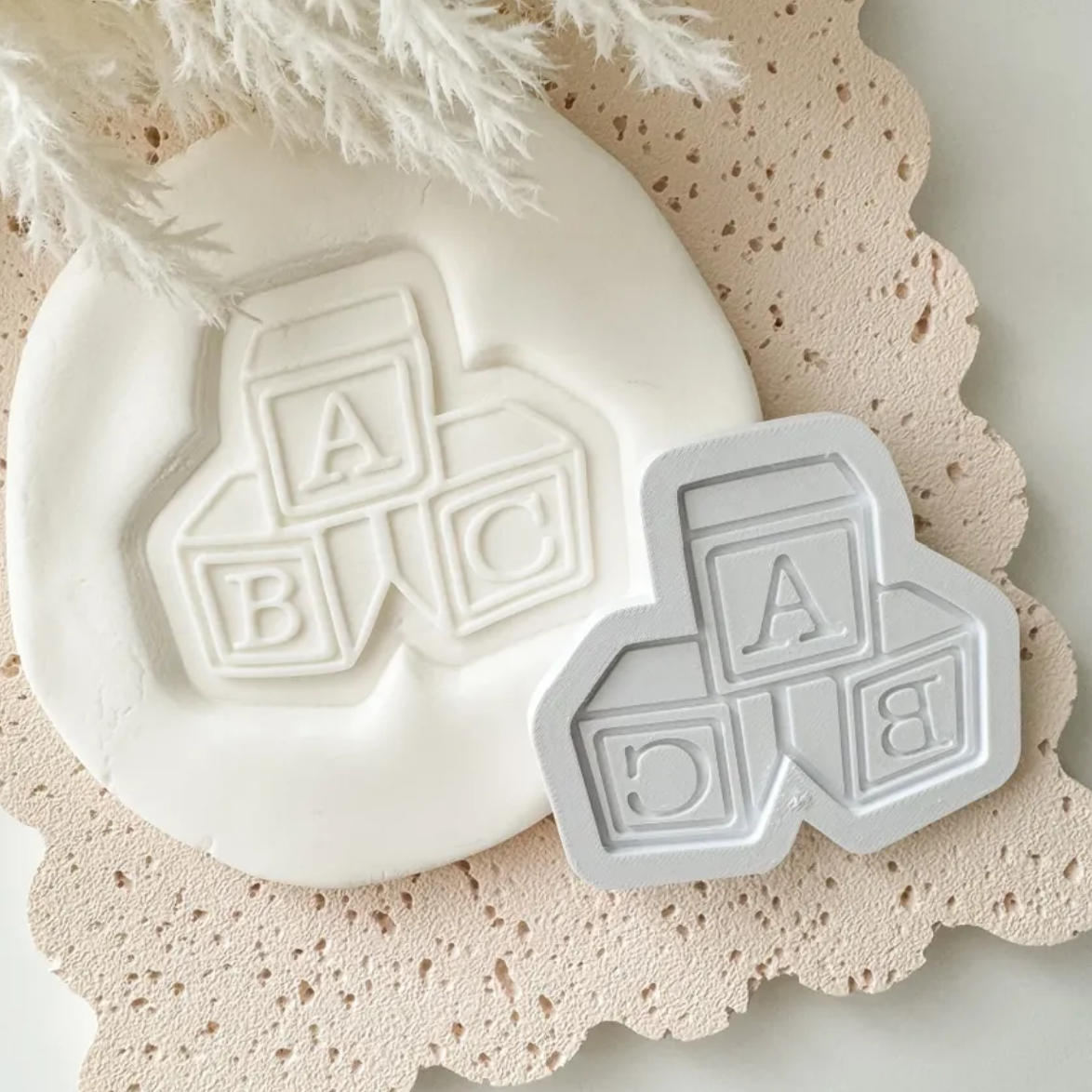 ABC Blocks Cookie Stamp & Cutter