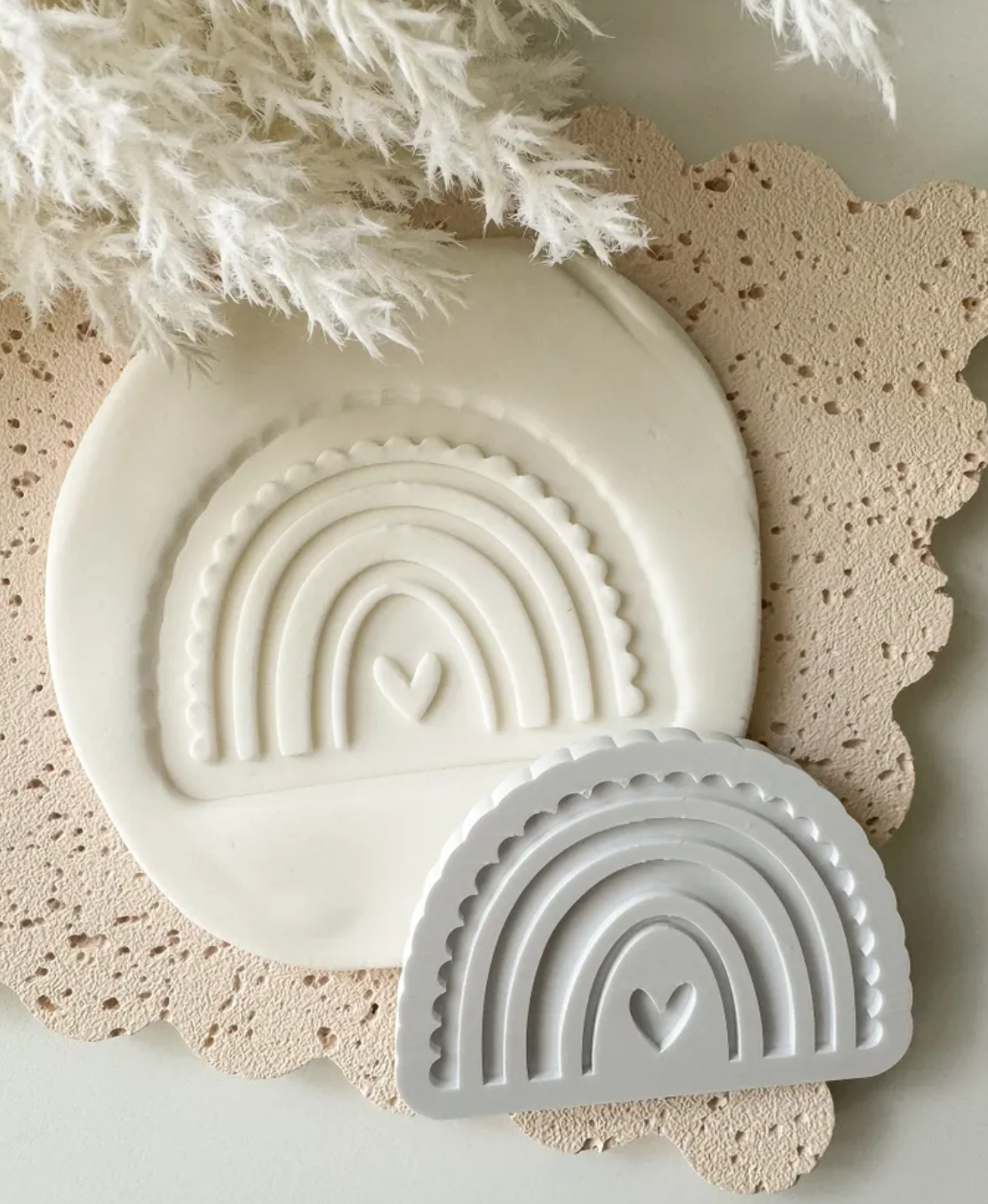Boho Scallop Rainbow Cookie Stamp & Cutter