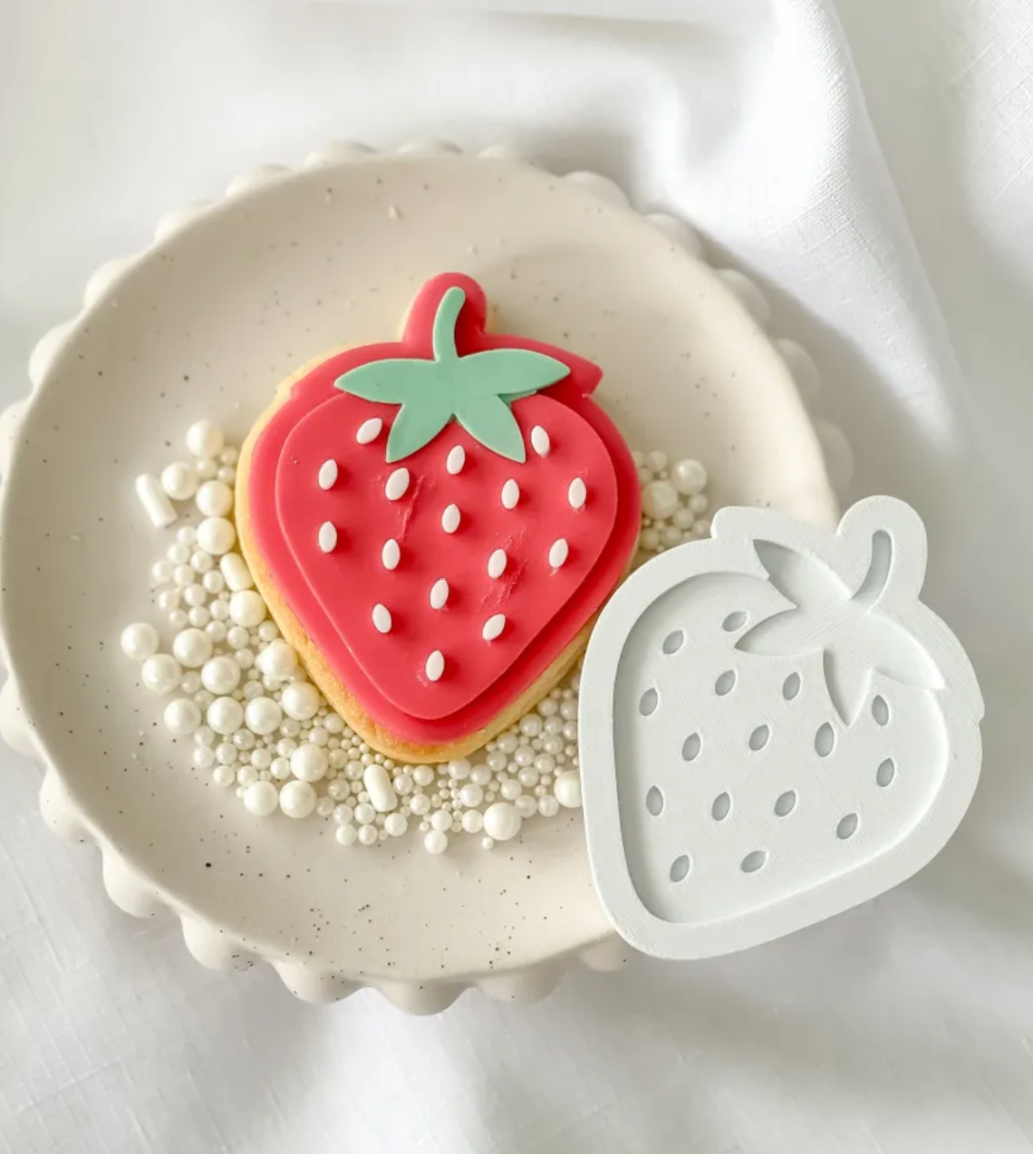 Strawberry Cookie Stamp & Cutter