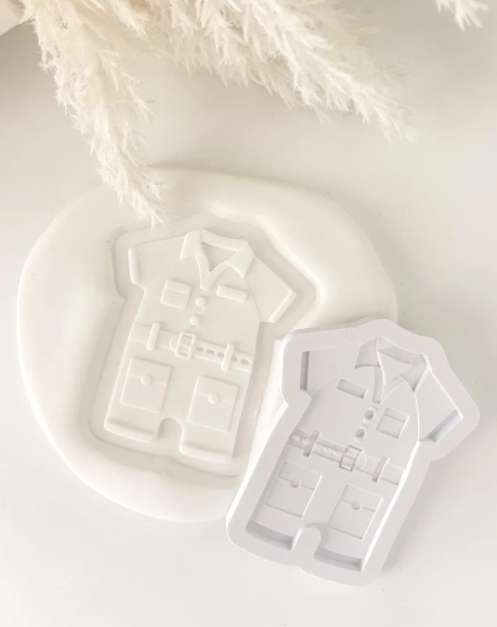 Safari Suit Romper Cookie Stamp & Cutter