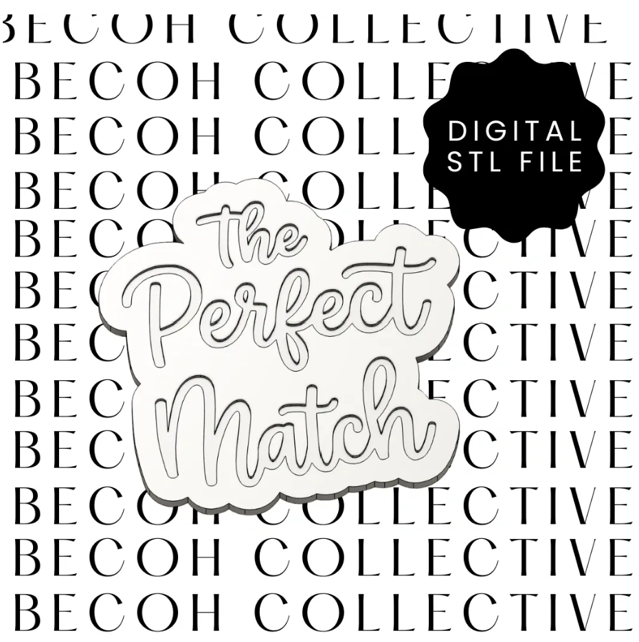 The Perfect Match Cookie Stamp and Cutter