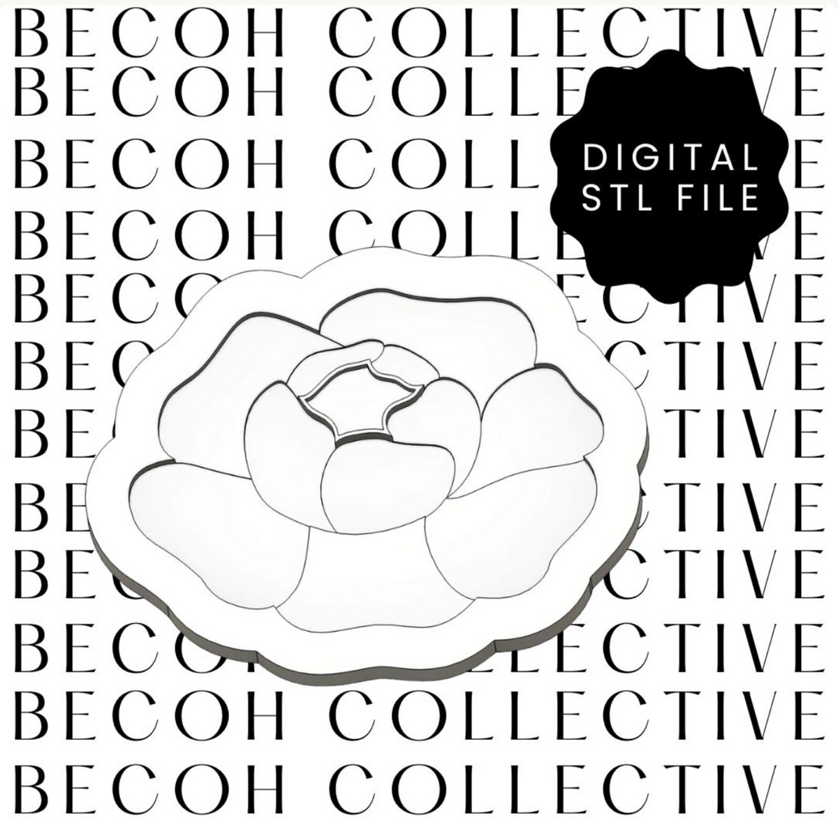 Posy Flower Cookie Stamp & Cutter