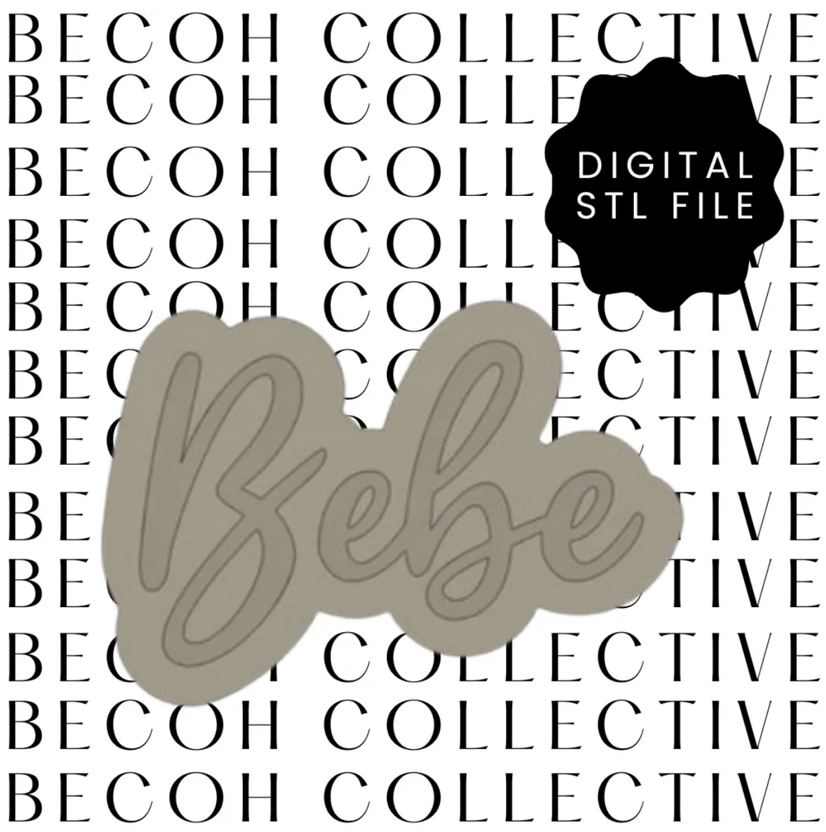 Bebe Cookie Stamp & Cutter