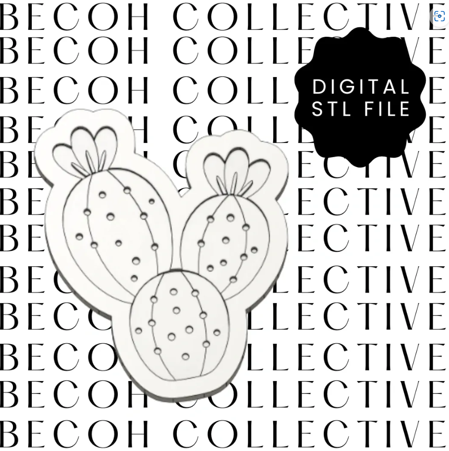 Cactus Cookie Stamp & Cutter