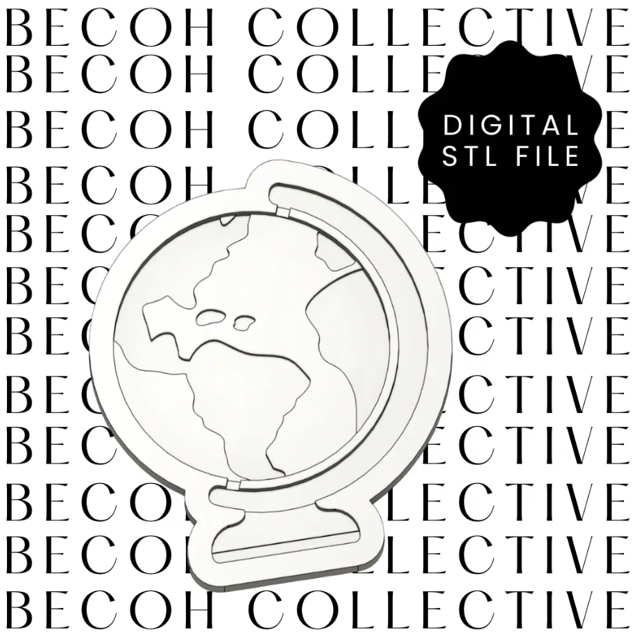 Globe Cookie Stamp & Cutter