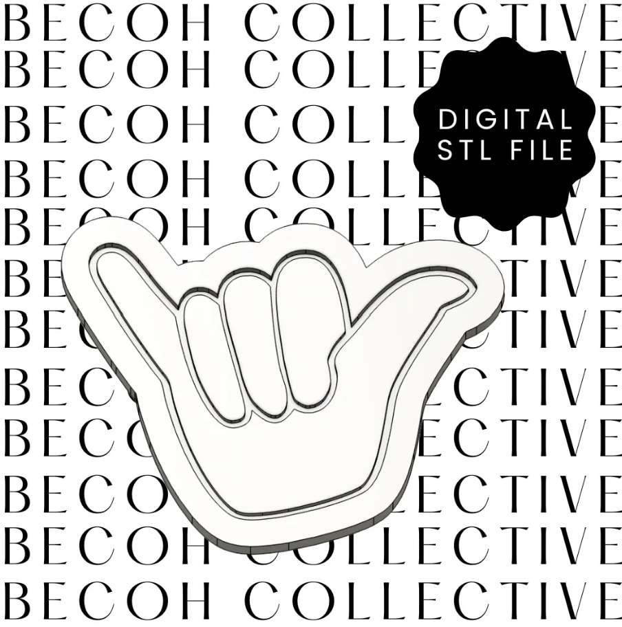 Shaka Cookie Stamp & Cutter