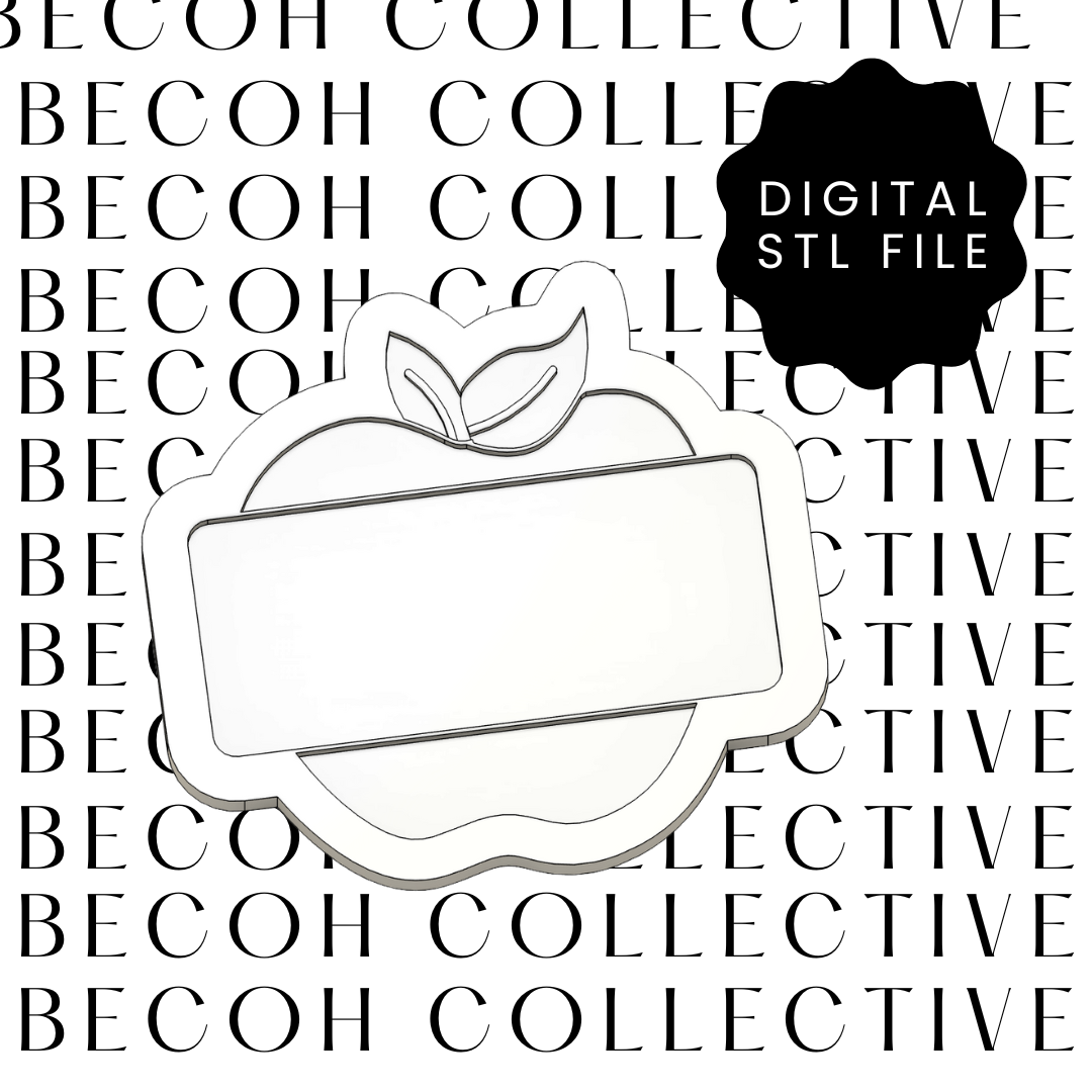Apple Banner Cookie Stamp & Cutter