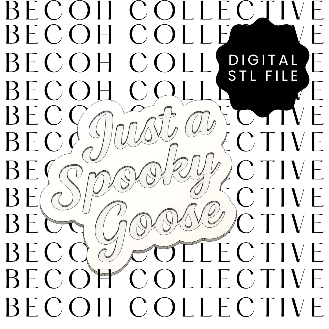 Just a Spooky Goose Cookie Stamp & Cutter