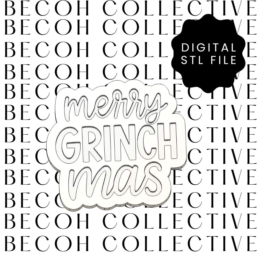 Merry Grinchmas Cookie Stamp & Cutter