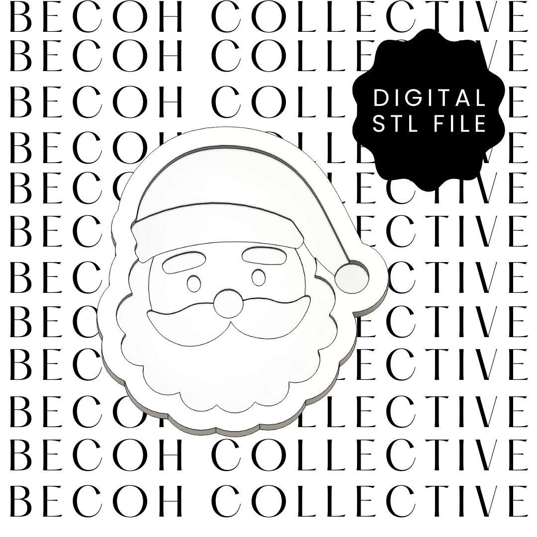 Santa Cookie Stamp & Cutter