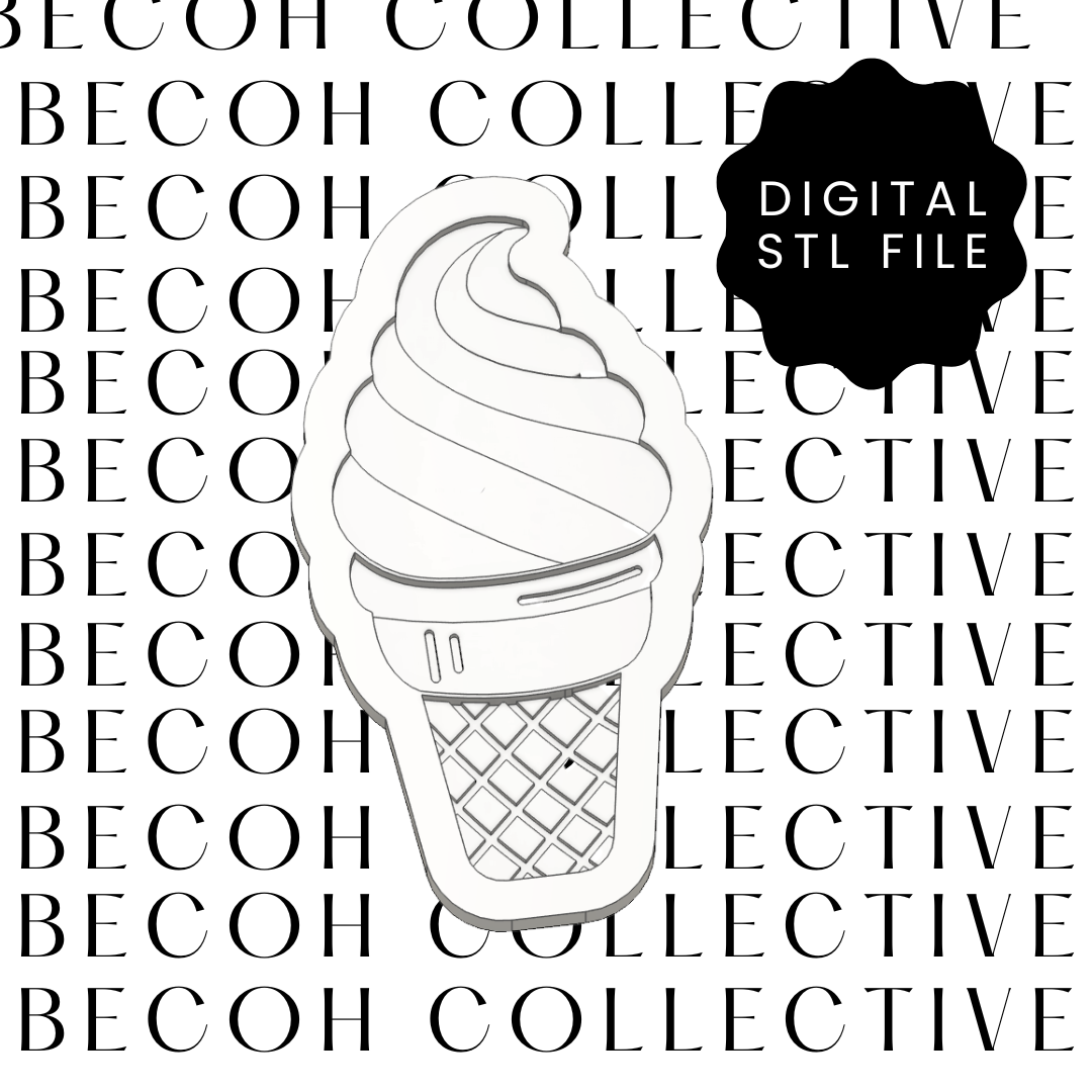 Soft Serve Cookie Stamp & Cutter