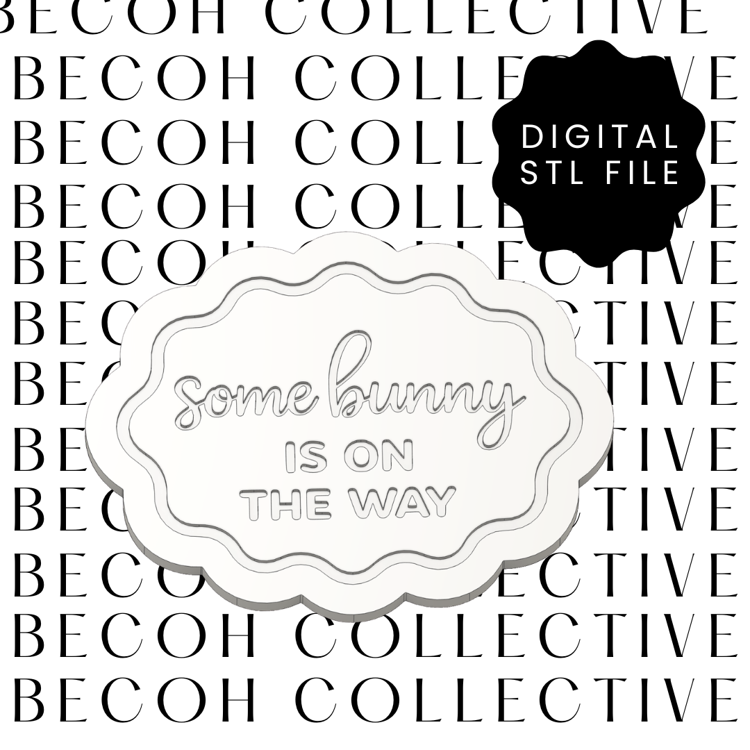 Some Bunny is on the Way Cookie Stamp & Cutter