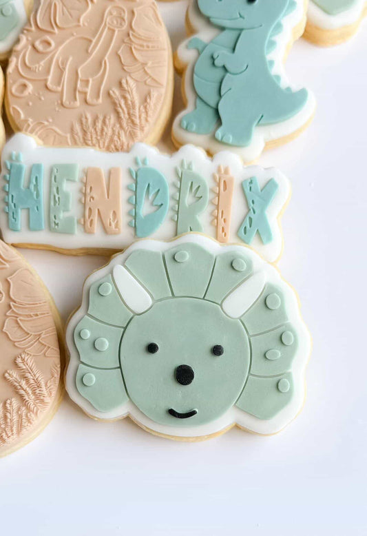 Dino Face Cookie Stamp & Cutter