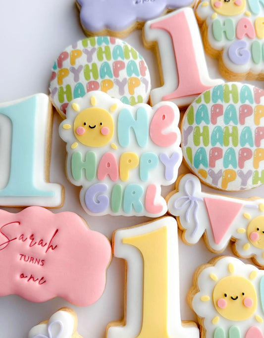One Happy Girl Cookie Stamp & Cutter