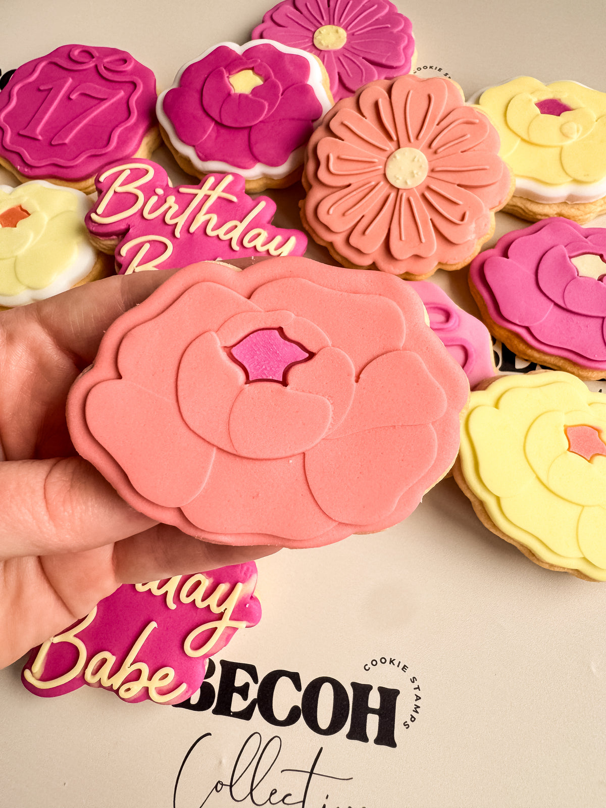 Posy Flower Cookie Stamp & Cutter
