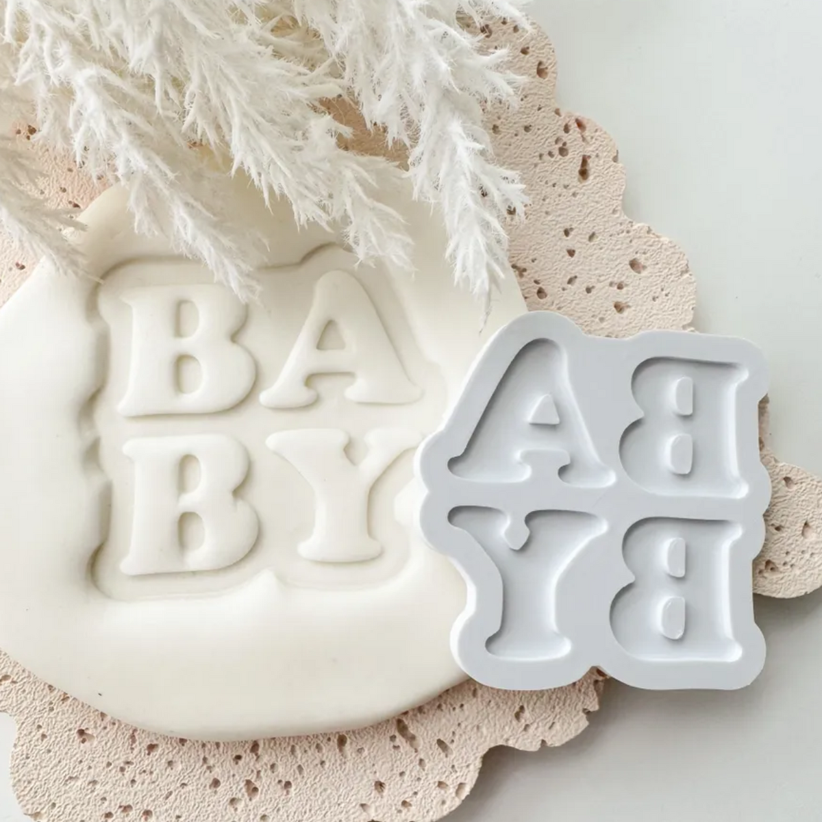 Baby Font Cookie Stamp & Cutter