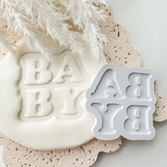 Baby Font Cookie Stamp & Cutter