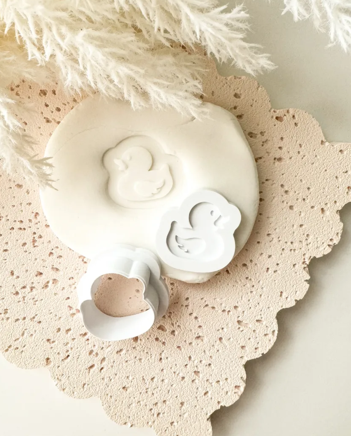 Mini Rubber Duck Cookie Stamp & Cutter