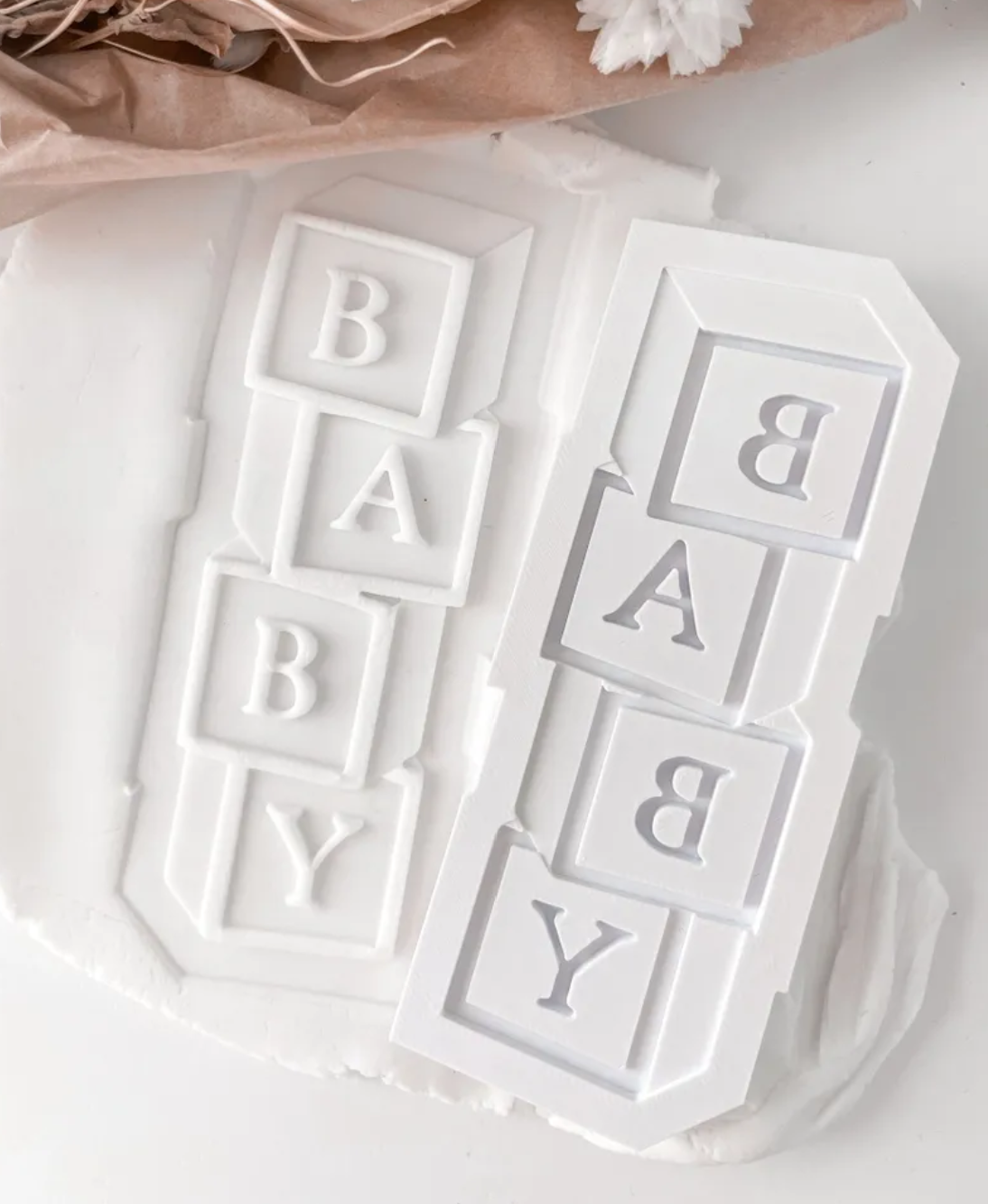 BABY Blocks Cookie Stamp & Cutter