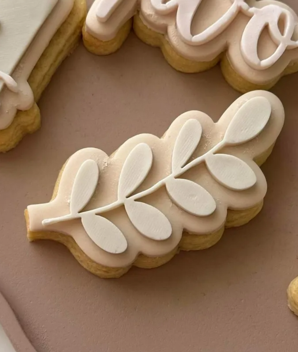 Leaf Cookie Stamp & Cutter