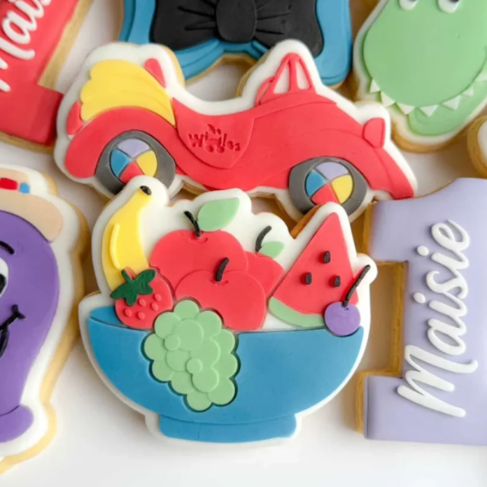 Fruit Salad Bowl Cookie Stamp and Cutter
