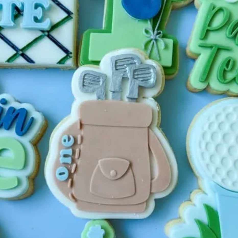 Golf Bag with One Cookie Stamp & Cutter