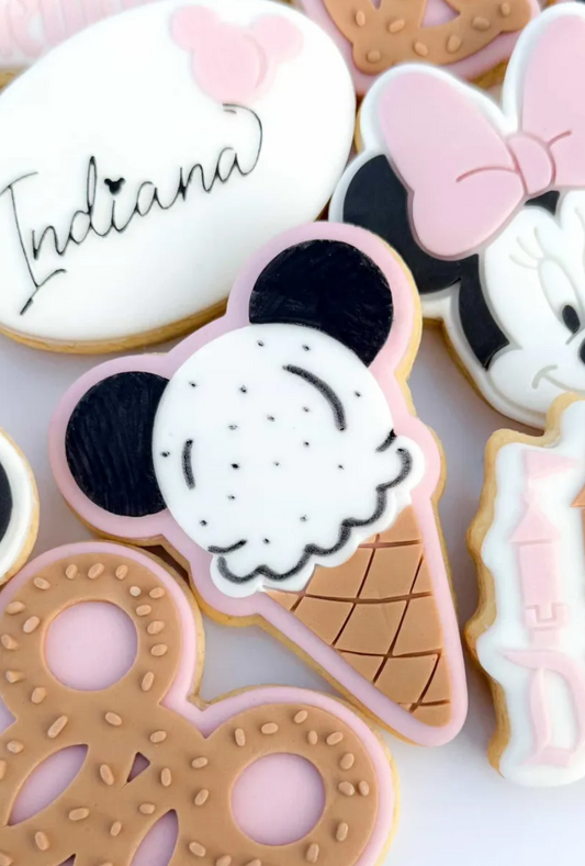 Ice Cream with Ears Cookie Stamp & Cutter