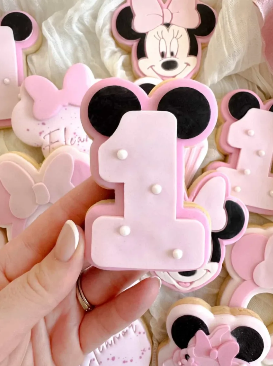 Number 1 with Mouse Ears Cookie Stamp & Cutter