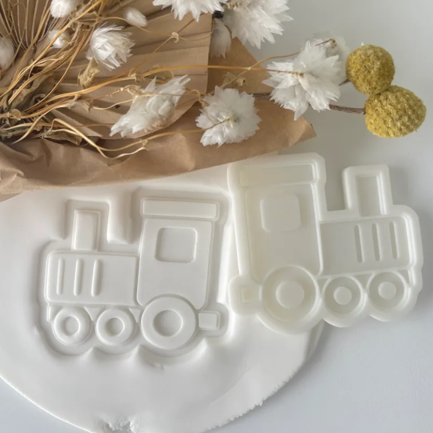 Simple Train Cookie Stamp & Cutter