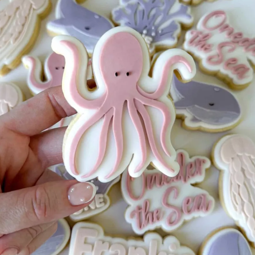 Simple Octopus Cookie Stamp & Cutter