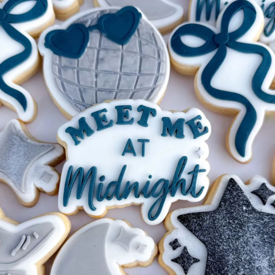 Meet Me At Midnight Cookie Stamp & Cutter