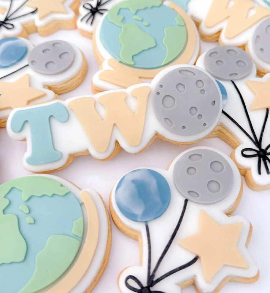 Moon Two Cookie Stamp & Cutter