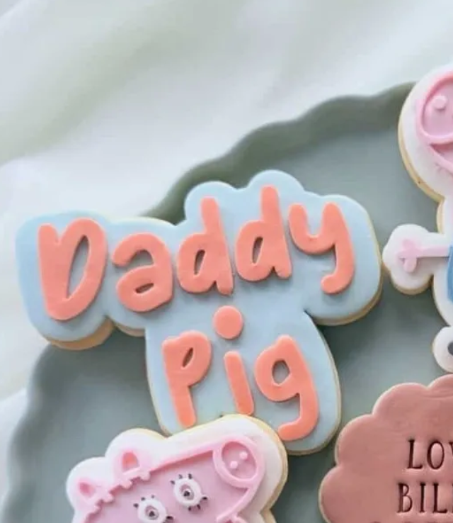 Daddy Pig Word Cookie Stamp & Cutter