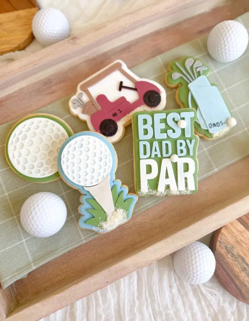 Best Dad By Par Cookie Stamp & Cutter
