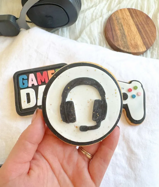 Headset Cookie Stamp & Cutter