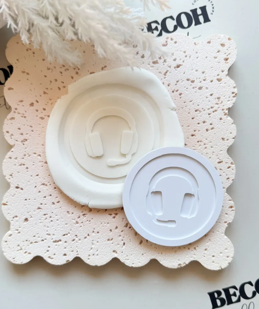 Headset Cookie Stamp & Cutter