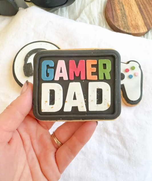 Gamer Dad Cookie Stamp & Cutter