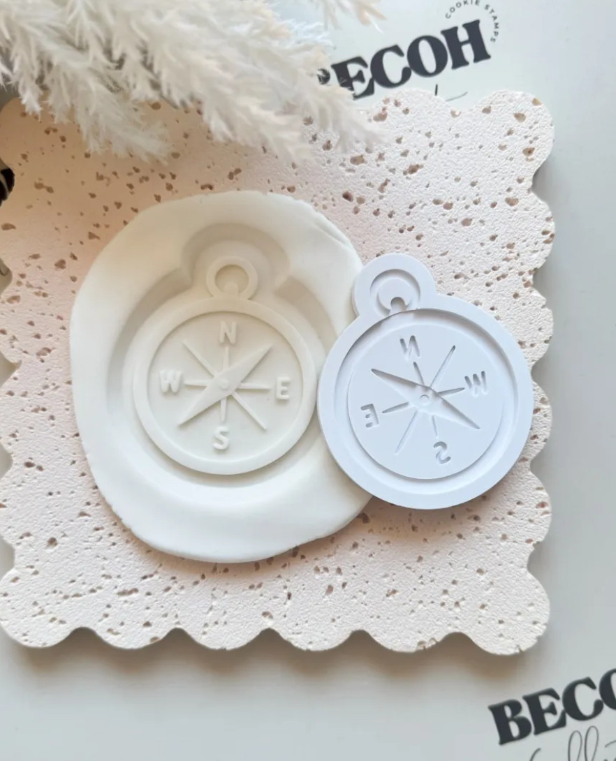 Compass Cookie Stamp & Cutter