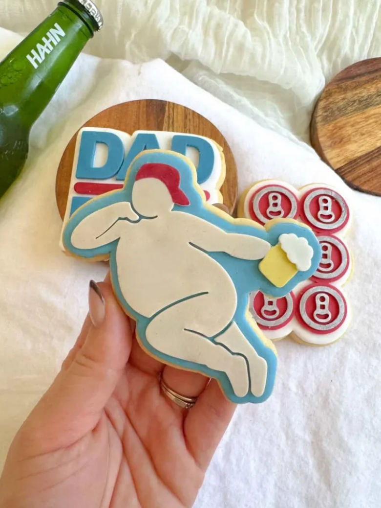 Dad Bod Figure Cookie Stamp & Cutter