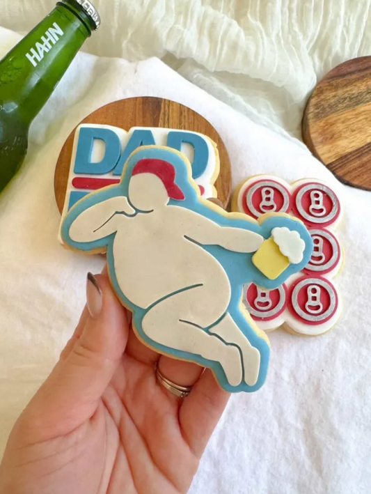 Dad Bod Figure Cookie Stamp & Cutter