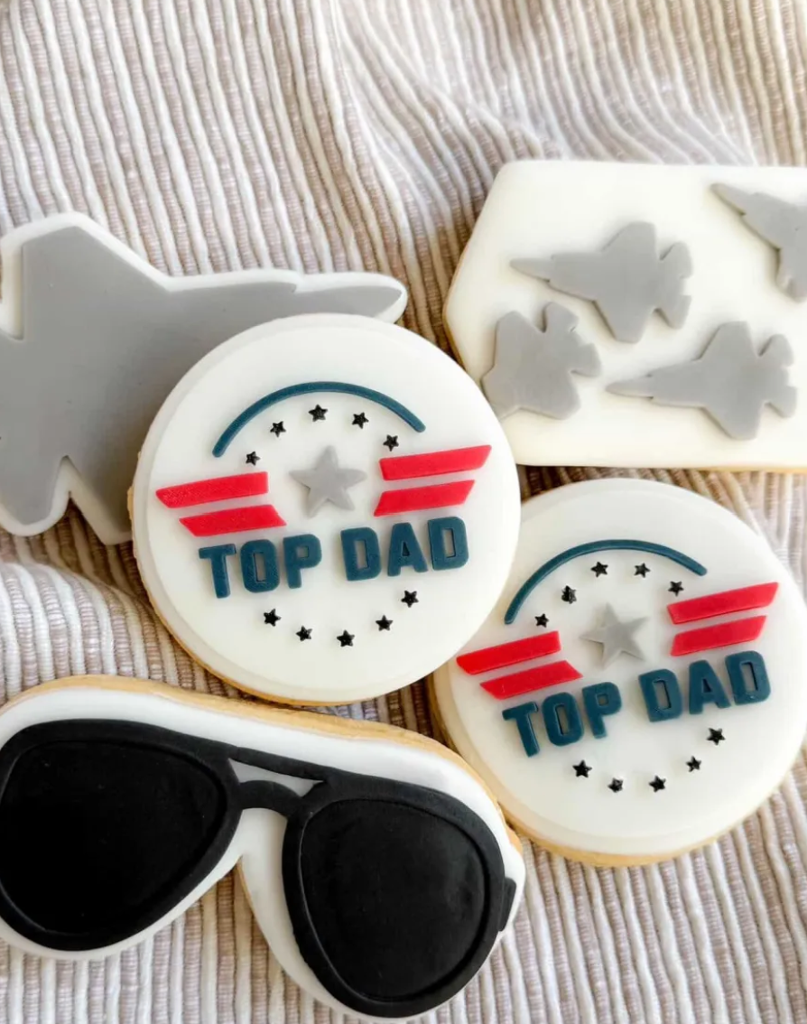 Top Dad Cookie Stamp & Cutter