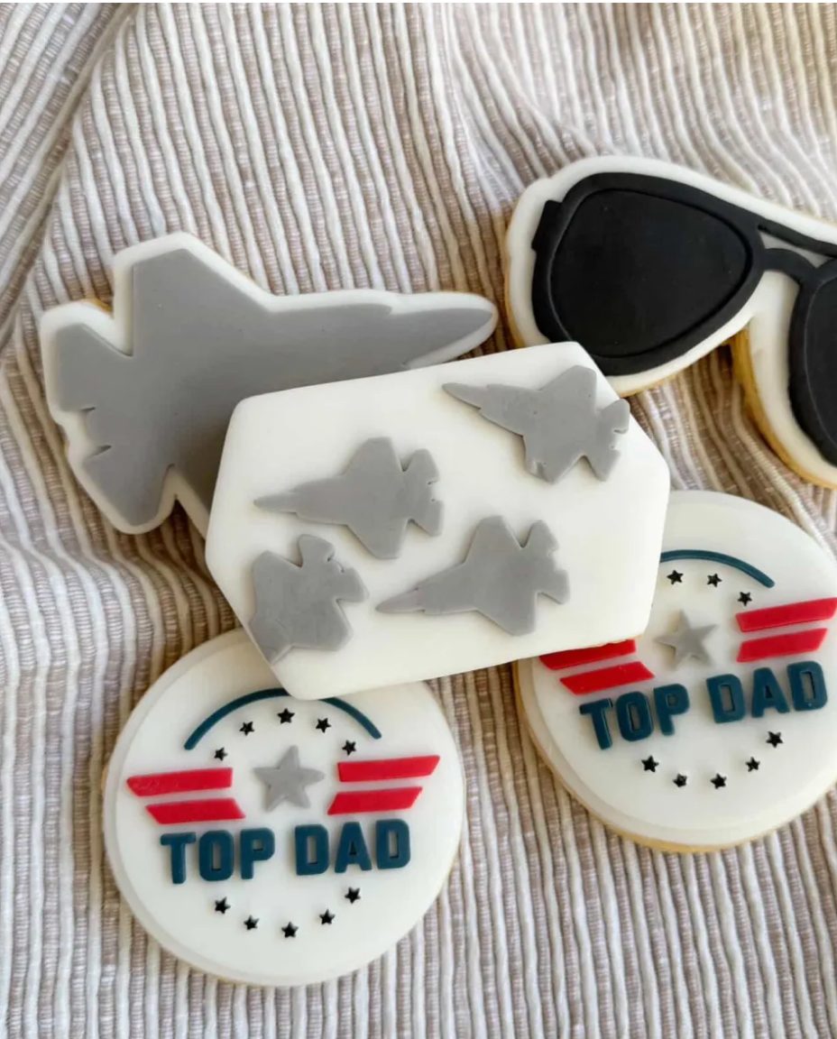 Mini Jet Cookie Stamp & Cutter
