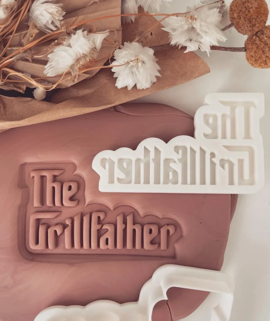 The Grillfather Cookie Stamp & Cutter