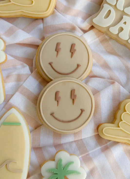Lightning Smile Cookie Stamp & Cutter