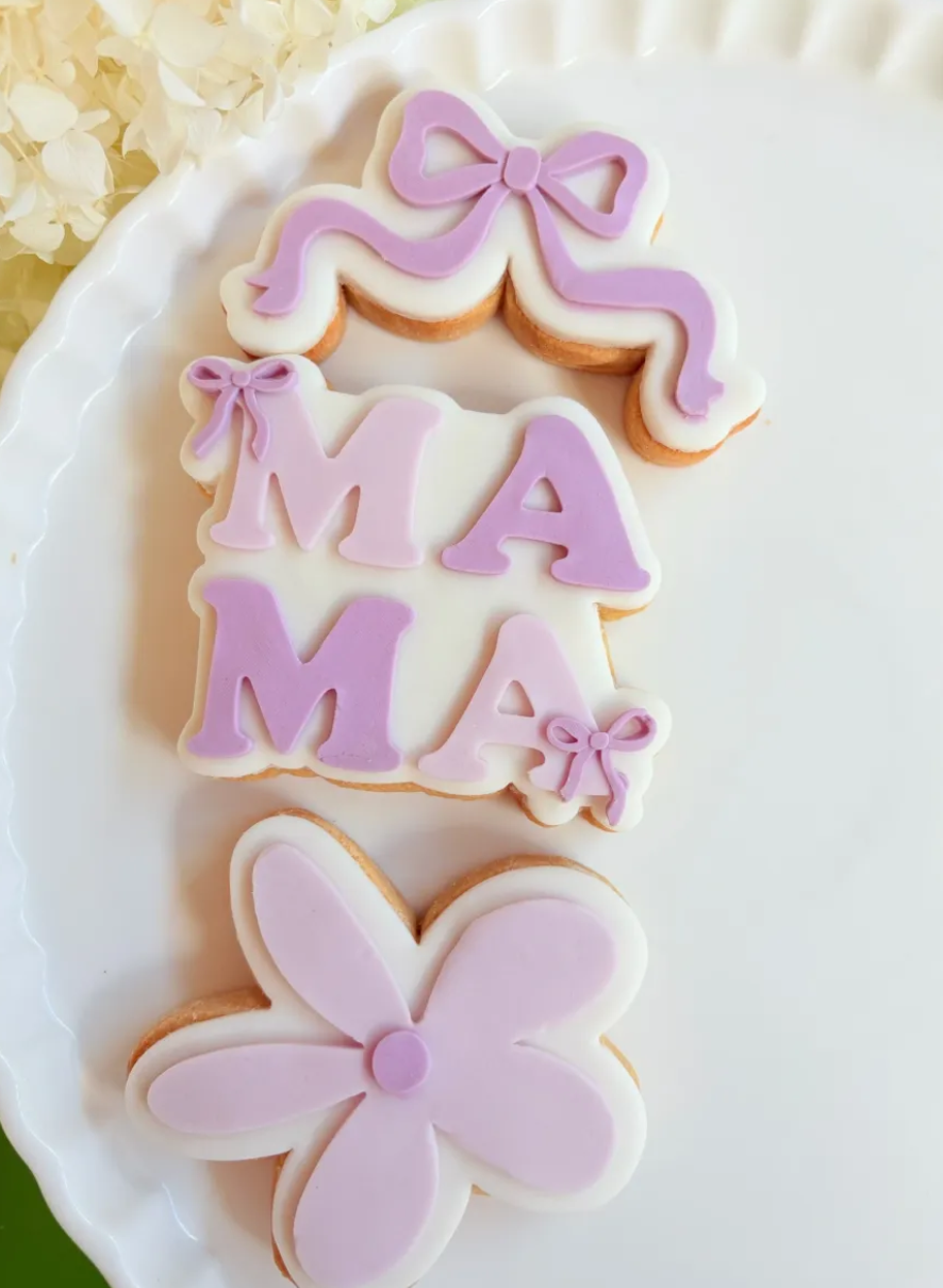 Mama with Bows Cookie Stamp & Cutter