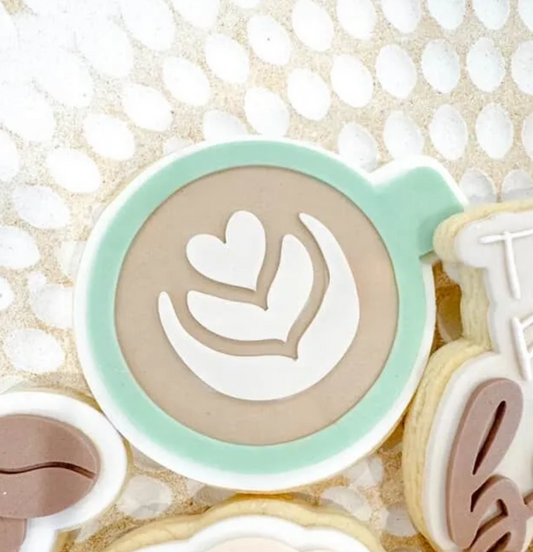Latte Cookie Stamp & Cutter