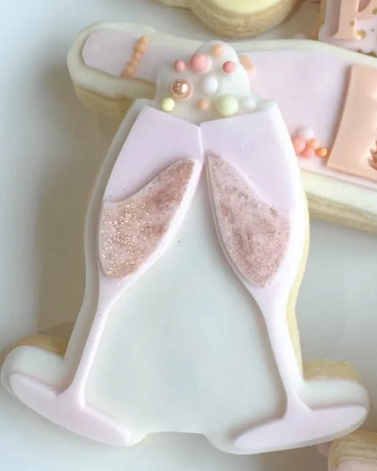 Cheers Prosecco Cookie Stamp & Cutter