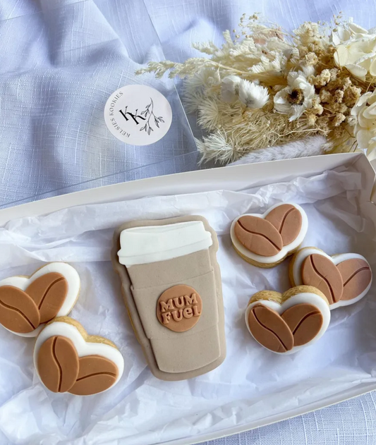 Mum Fuel Coffee Cup Cookie Stamp & Cutter