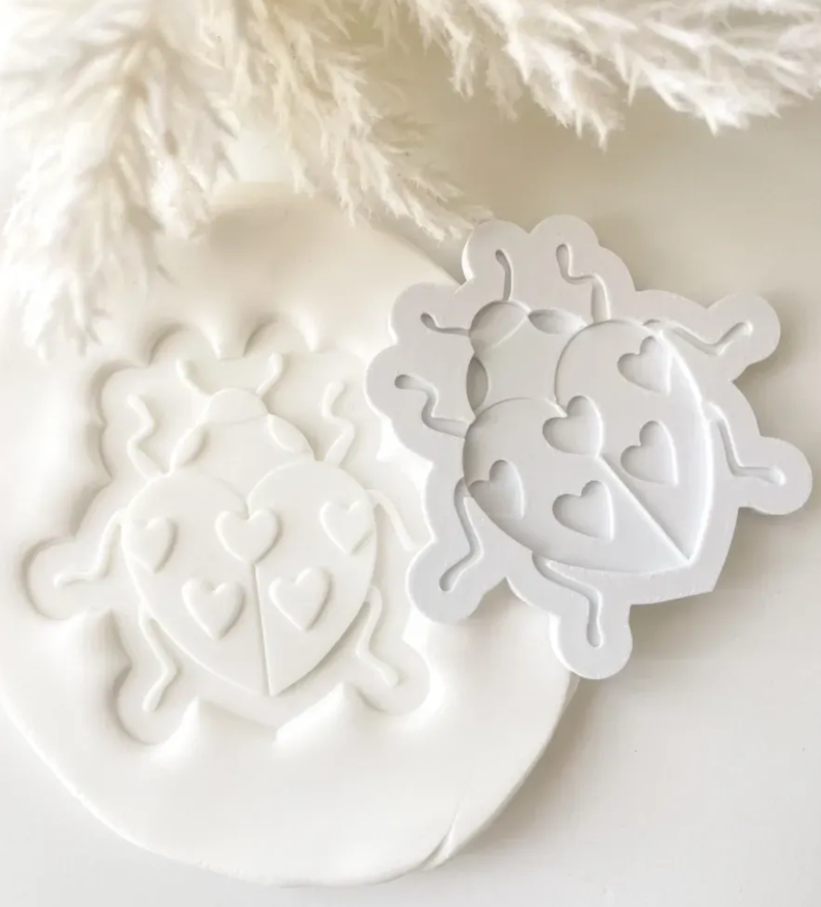 Love Bug Beetle Cookie Stamp & Cutter