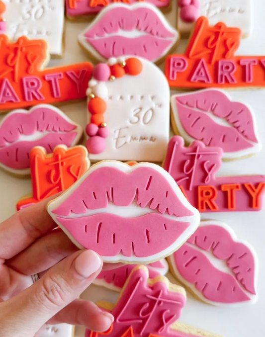 Lips Cookie Stamp & Cutter
